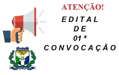 edital de 1 convocação