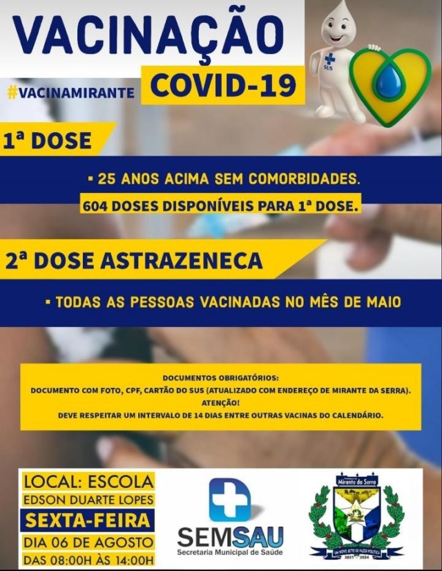 Cronograma de vacinação contra a COVID-19