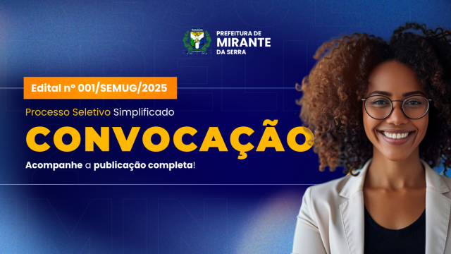 EDITAL DA 5°CONVOCAÇÃO DO PROCESSO DE SELEÇÃO PARA O PROGRAMA SERVIÇO VOLUNTÁRIO  EDITAL Nº  1/SEMUG/2025