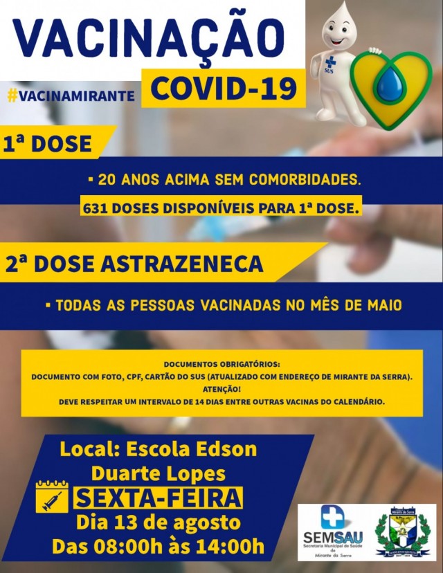 cronograma de vacinação contra a COVID-19